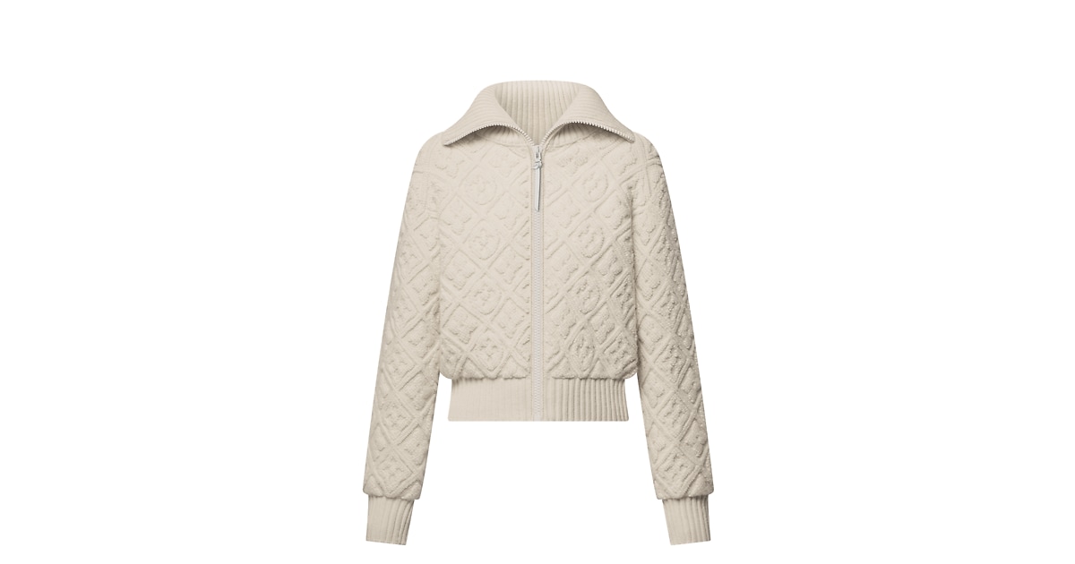 Veste Monogram effet shearling