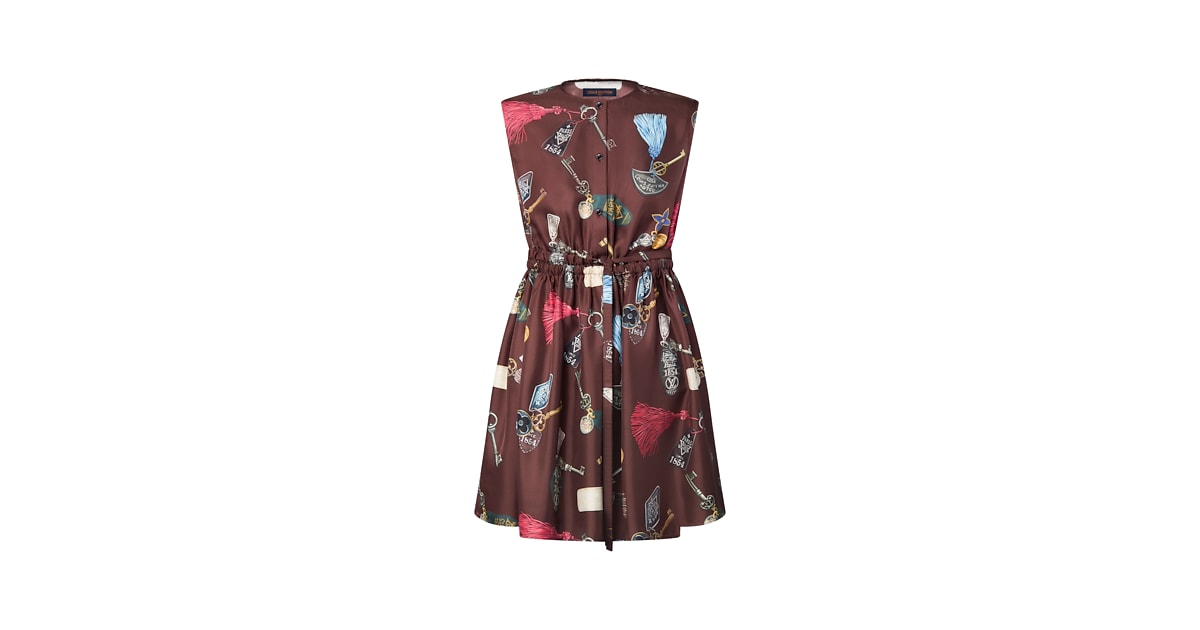 Lv Robe Pink Robe à cordon imprimé Getaway | LOUIS VUITTON
