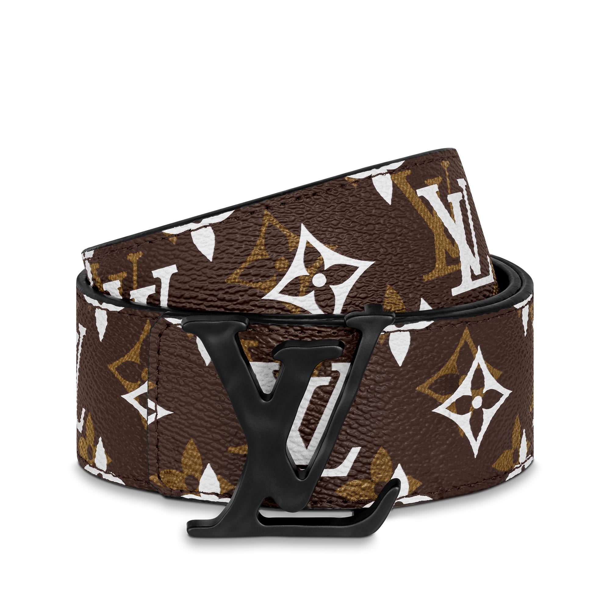 Ceinture LV Shape 40 mm réversible Autres Toiles Monogram ...