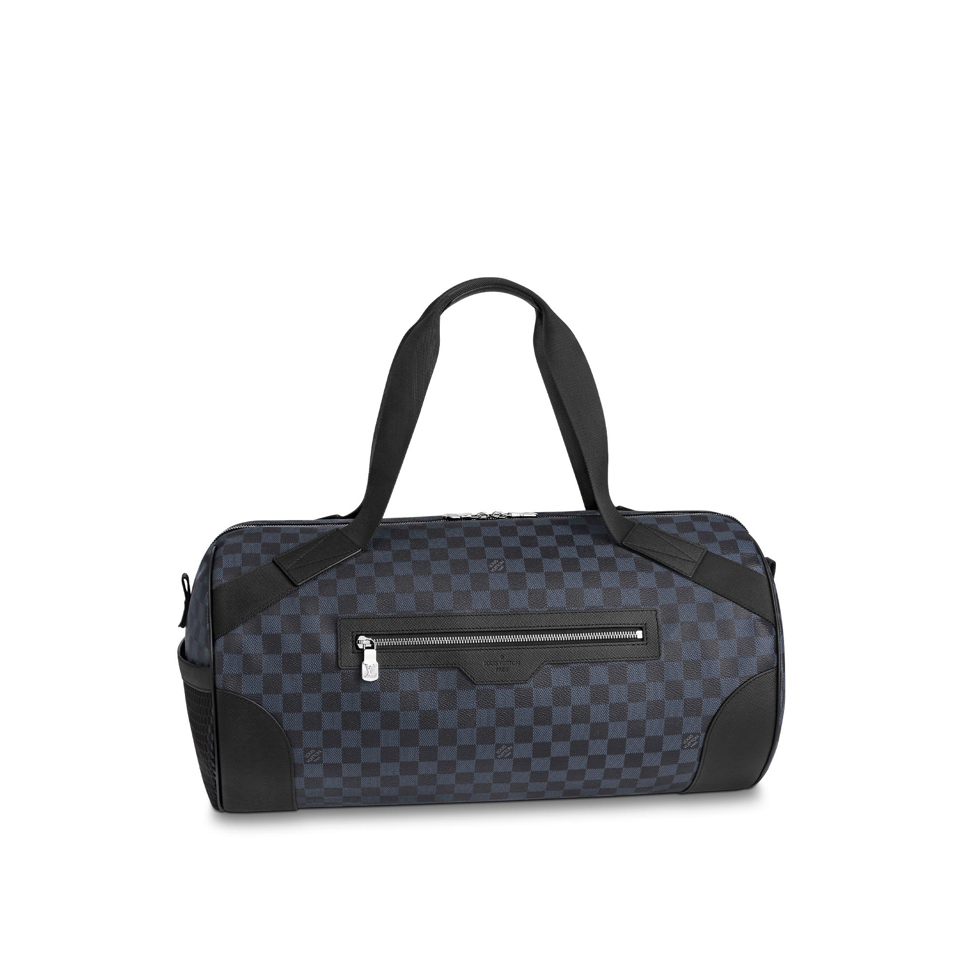 Sac De Voyage Polochon Matchpoint Toile Damier Cobalt Voyage De