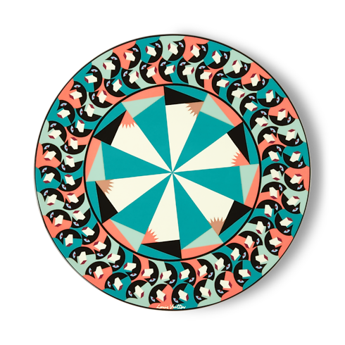 Assiette de service Animali Fantastici Faces Malles, Voyage et Maison Maison et Art de la Table Art de la table | LOUIS VUITTON (Zoom produit)