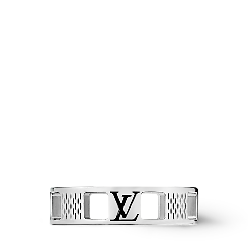 Bague à découpes Damier Staples S00 Homme Bijoux Bagues | LOUIS VUITTON (Zoom produit)