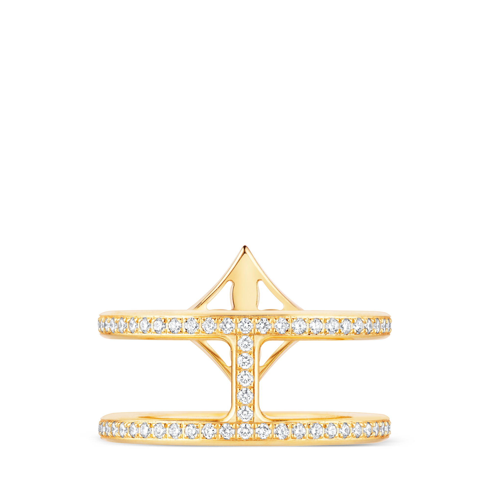 Bague deux rangs Idylle Blossom, or jaune et diamants  Joaillerie Catégories Toute la joaillerie | LOUIS VUITTON (Zoom produit)