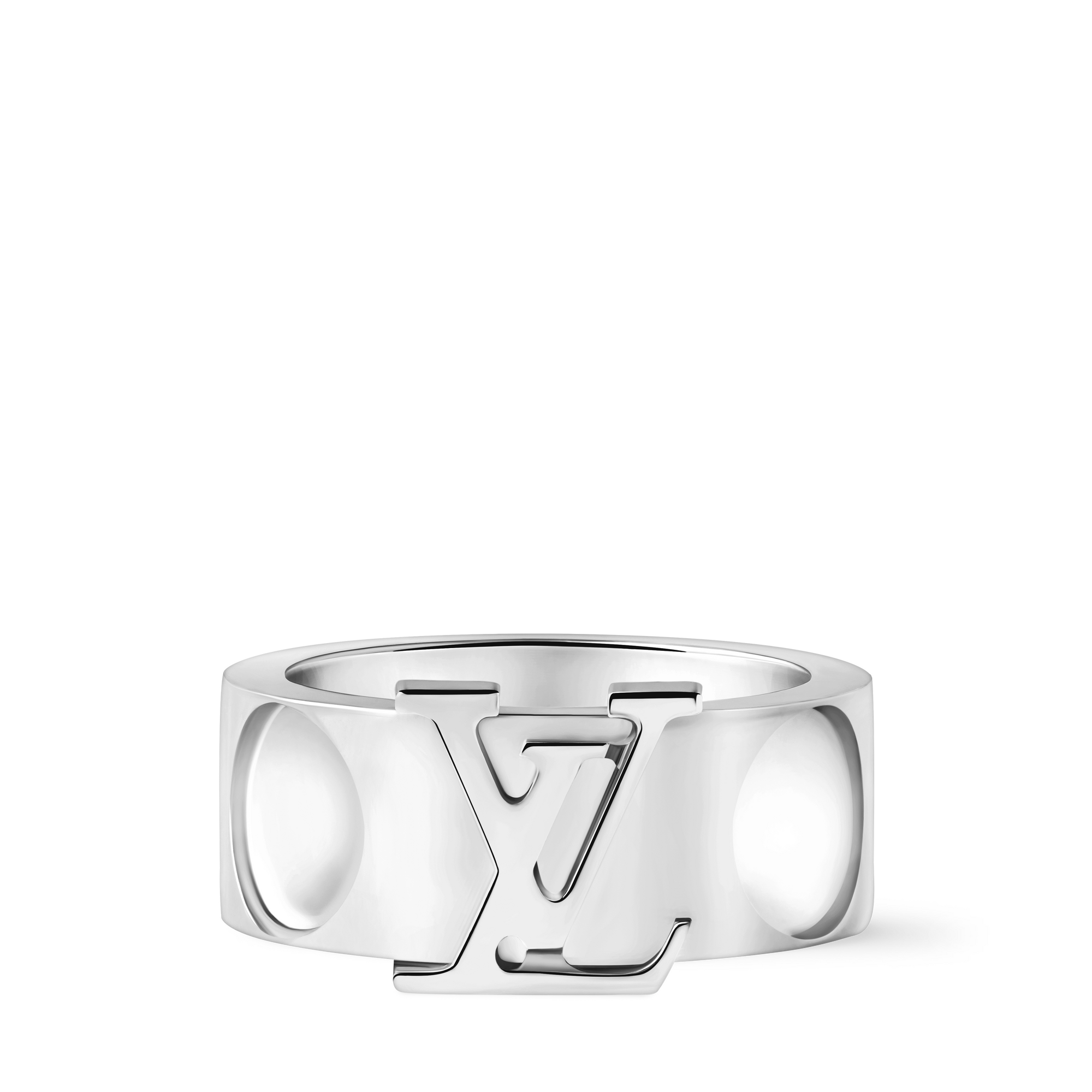 Bague Empreinte large, or blanc  Joaillerie Catégories Toute la joaillerie | LOUIS VUITTON (Zoom produit)