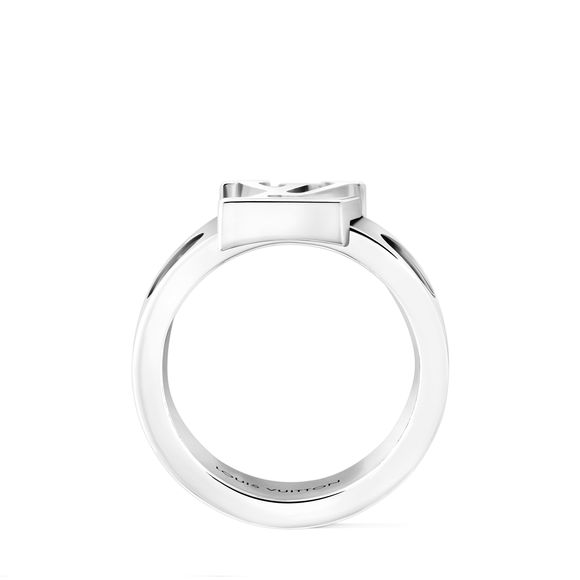 Bague Empreinte large, or blanc  Joaillerie Catégories Toute la joaillerie | LOUIS VUITTON (Zoom produit)