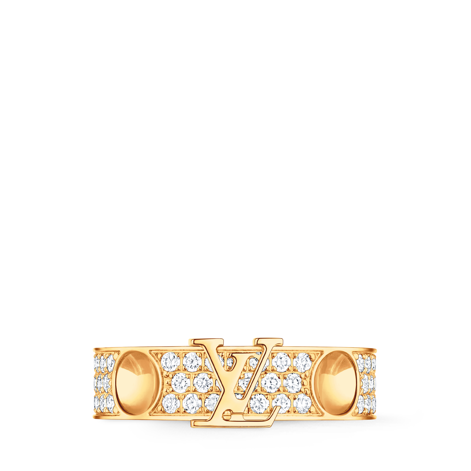 Bague Empreinte, or jaune et diamants  Joaillerie Catégories Toute la joaillerie | LOUIS VUITTON (Zoom produit)