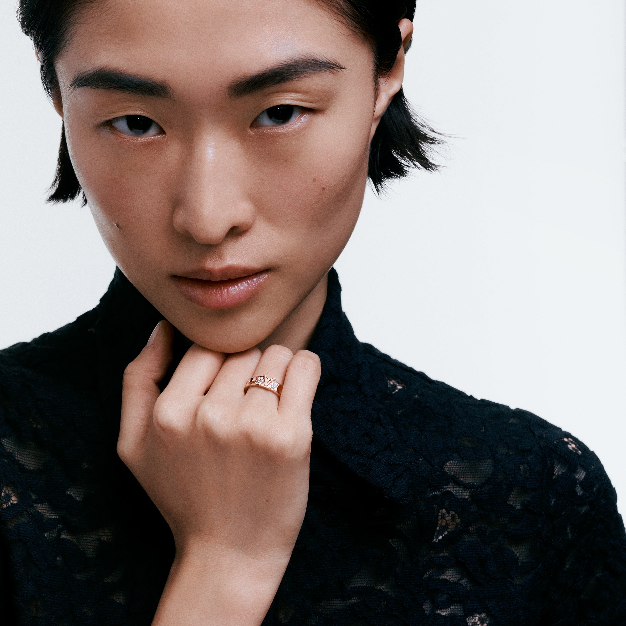 Bague Empreinte, or rose et diamants  Joaillerie Catégories Bagues | LOUIS VUITTON (Zoom produit)