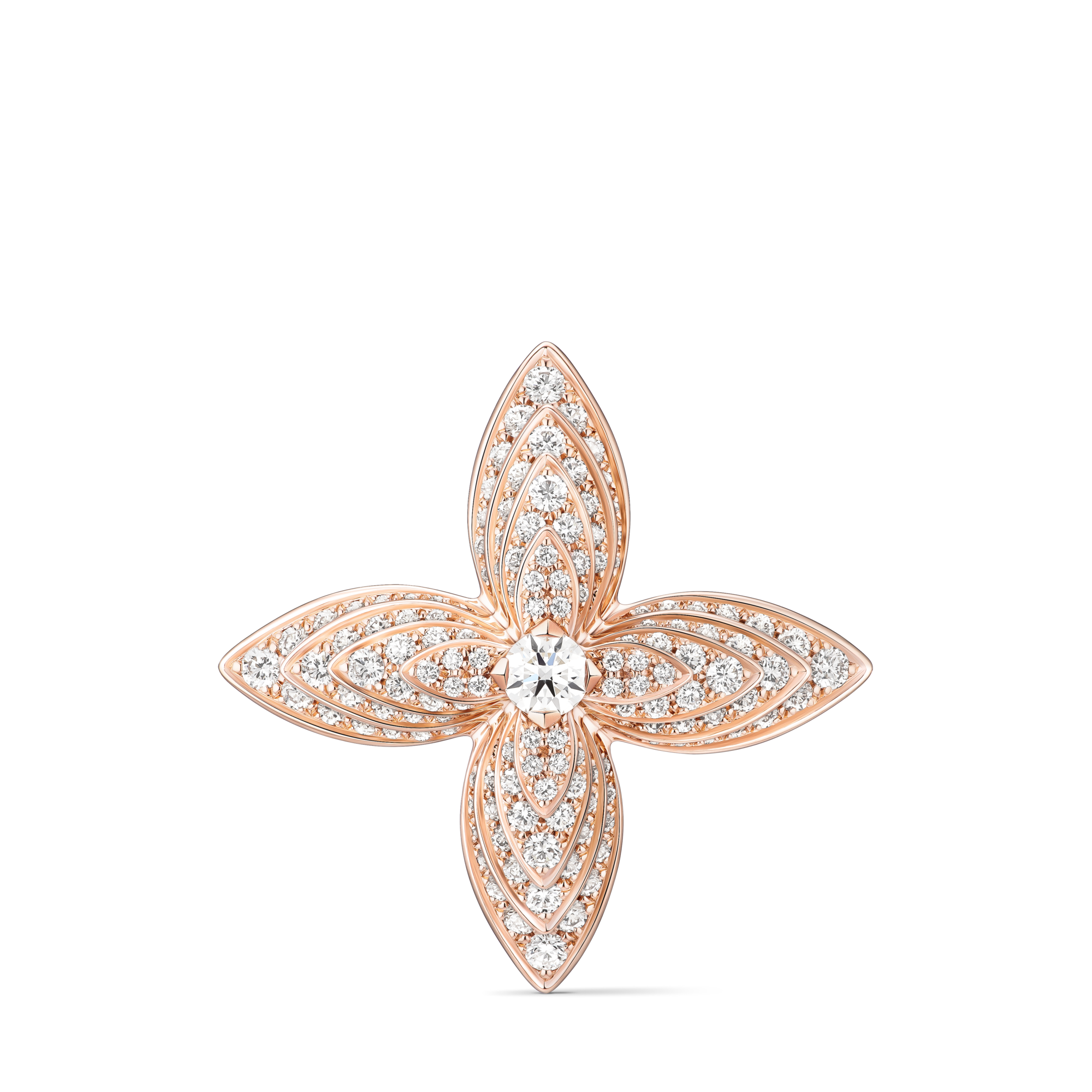 Bague Idylle Blossom, or rose et diamants  Les Extraordinaires Joaillerie Bagues | LOUIS VUITTON (Zoom produit)