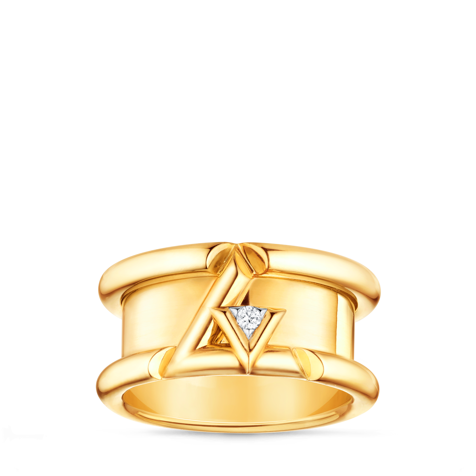 Bague large LV Volt One, or jaune et diamant  Joaillerie Catégories Toute la joaillerie | LOUIS VUITTON (Zoom produit)
