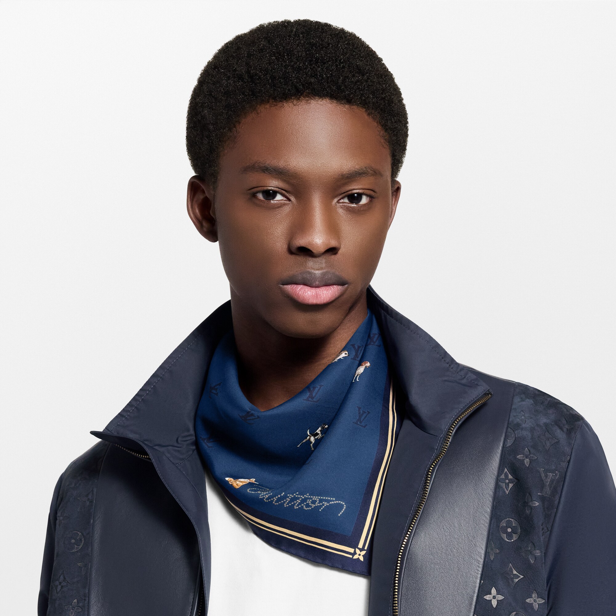 Bandana Animals Blason S00 Homme Accessoires Soie et Bandanas | LOUIS VUITTON (Zoom produit)