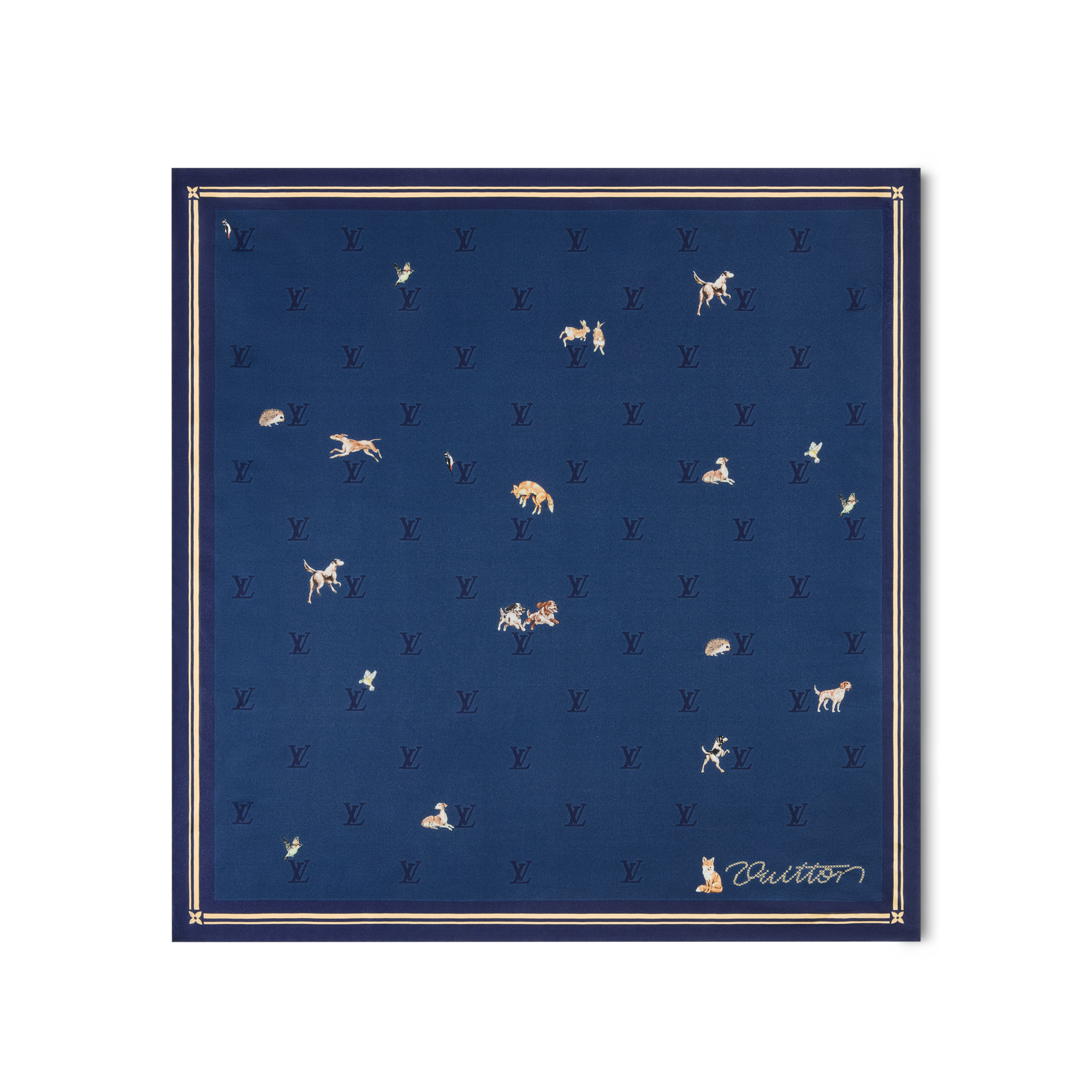 Bandana Animals Blason S00 Homme Accessoires Soie et Bandanas | LOUIS VUITTON (Zoom produit)