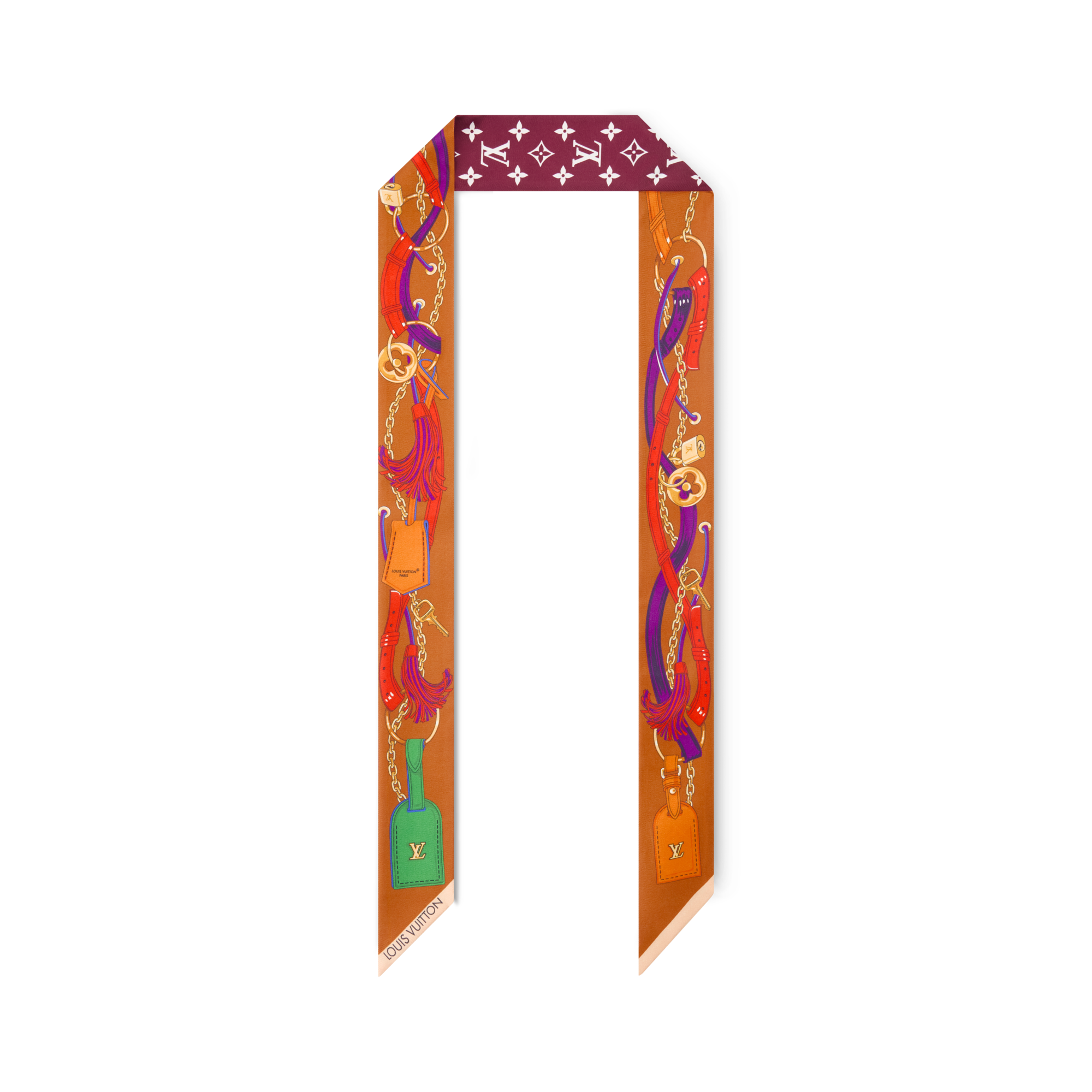 Bandeau BB Flower And Straps S00 Femme Accessoires Carrés de soie et bandeaux | LOUIS VUITTON (Zoom produit)