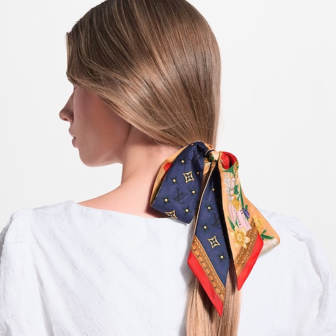 Bandeau BB LV En Fleurs S00 Femme Accessoires Carrés de soie et bandeaux | LOUIS VUITTON (Zoom produit)