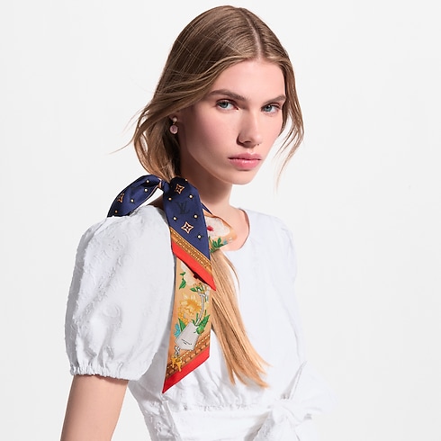 Bandeau BB LV En Fleurs S00 Femme Accessoires Carrés de soie et bandeaux | LOUIS VUITTON (Zoom produit)
