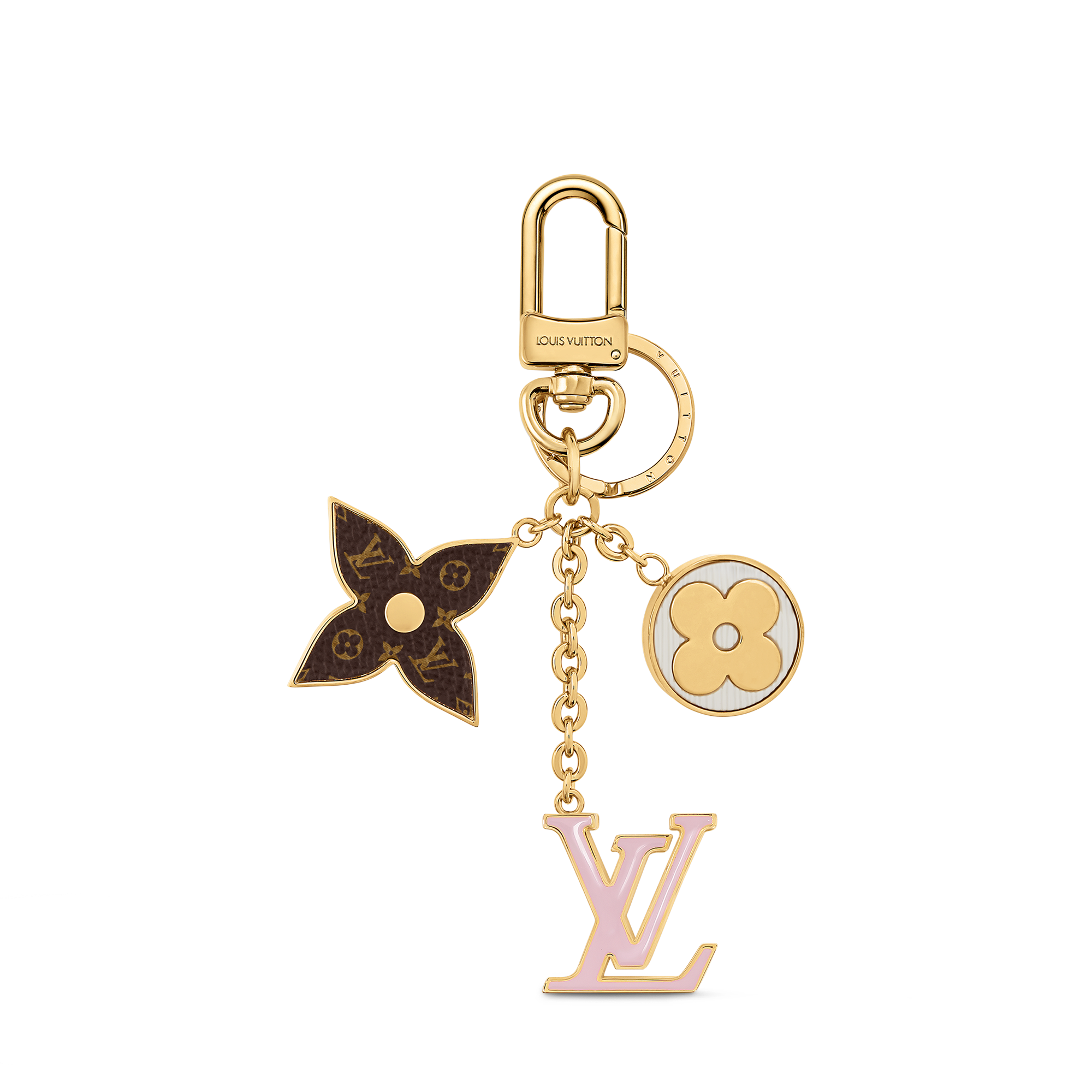 Porte-clés Bijou Cabochon Baroque Soleil & Lune - Acier Inoxydable - Accessoire Mode En Pendentif Ou Décoration De Sac - 9