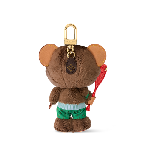 Bijou de sac LV Louis Bear Tennis vue arrière