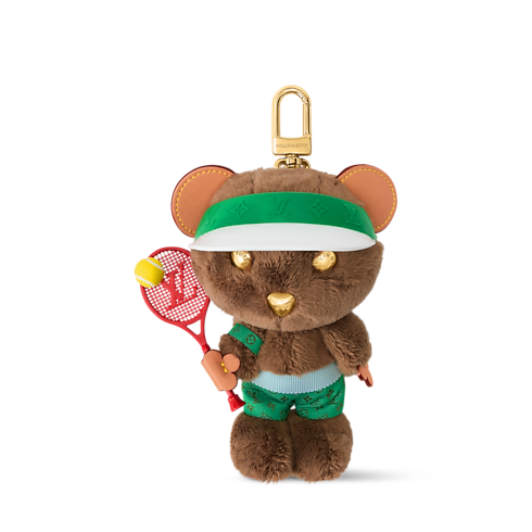 Bijou de sac LV Louis Bear Tennis vue de face