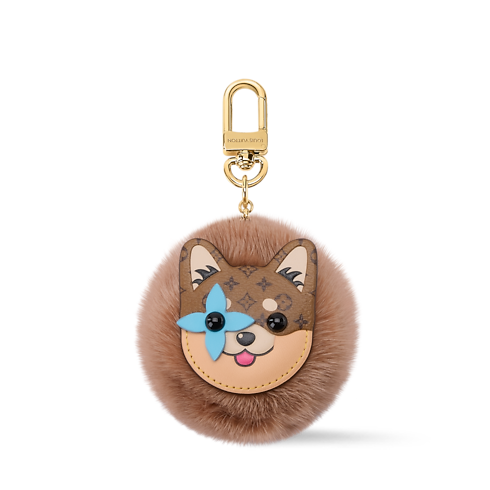 Bijou de sac LV Shiba Pompon S00 Femme Accessoires Porte-clés et bijoux de sac | LOUIS VUITTON (Zoom produit)