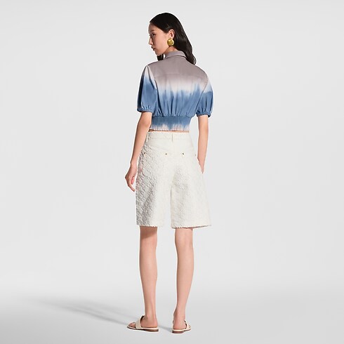 Blouse à smocks tie & dye Femme Prêt-à-porter Hauts | LOUIS VUITTON (Zoom produit)