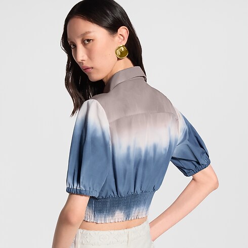 Blouse à smocks tie & dye Femme Prêt-à-porter Hauts | LOUIS VUITTON (Zoom produit)