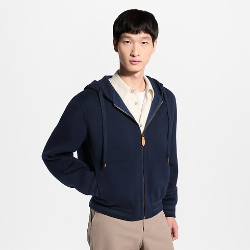 Blouson à capuche double-face en cachemire Homme Prêt-à-porter Tout le prêt-à-porter | LOUIS VUITTON (Zoom produit)