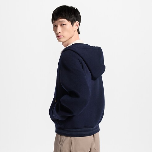 Blouson à capuche double-face en cachemire Homme Prêt-à-porter Tout le prêt-à-porter | LOUIS VUITTON (Zoom produit)