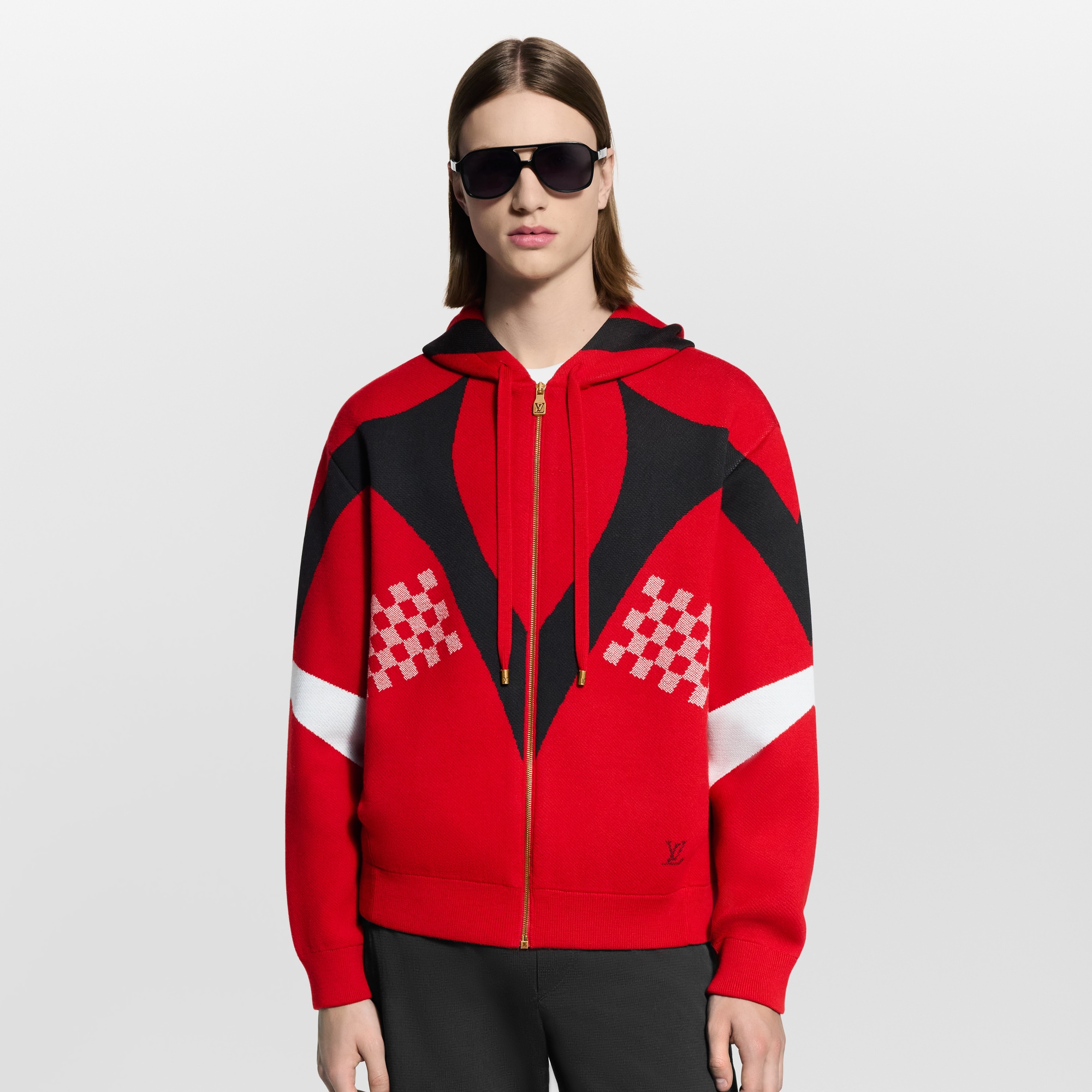 Blouson à capuche en maille  Nouveautés Homme LV Ski | LOUIS VUITTON (Zoom produit)