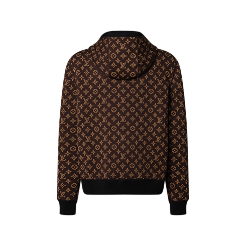 Blouson à capuche en maille double-face réversible Monogram autre vue