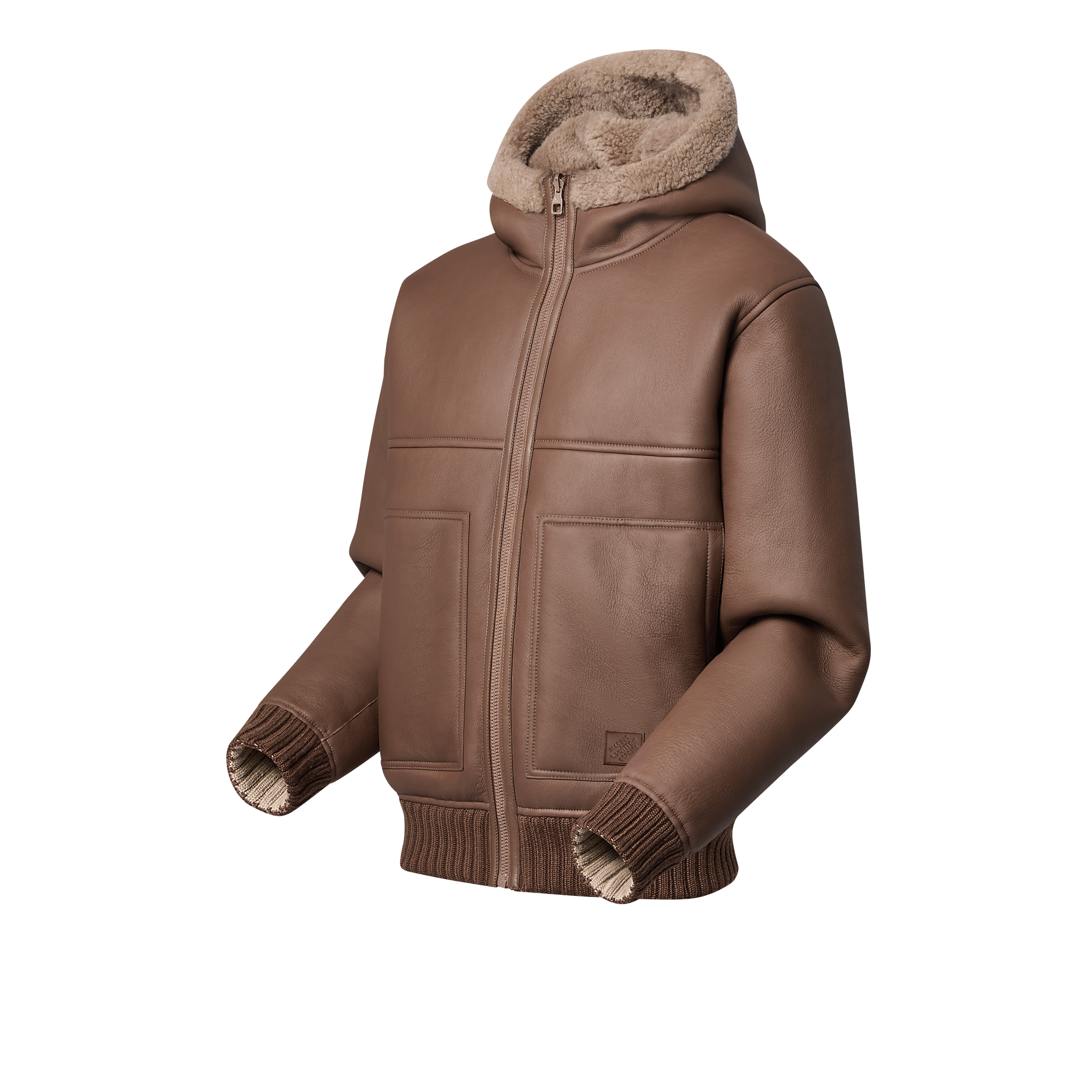Blouson à capuche réversible en shearling  Homme Prêt-à-porter Manteaux et blousons | LOUIS VUITTON (Zoom produit)