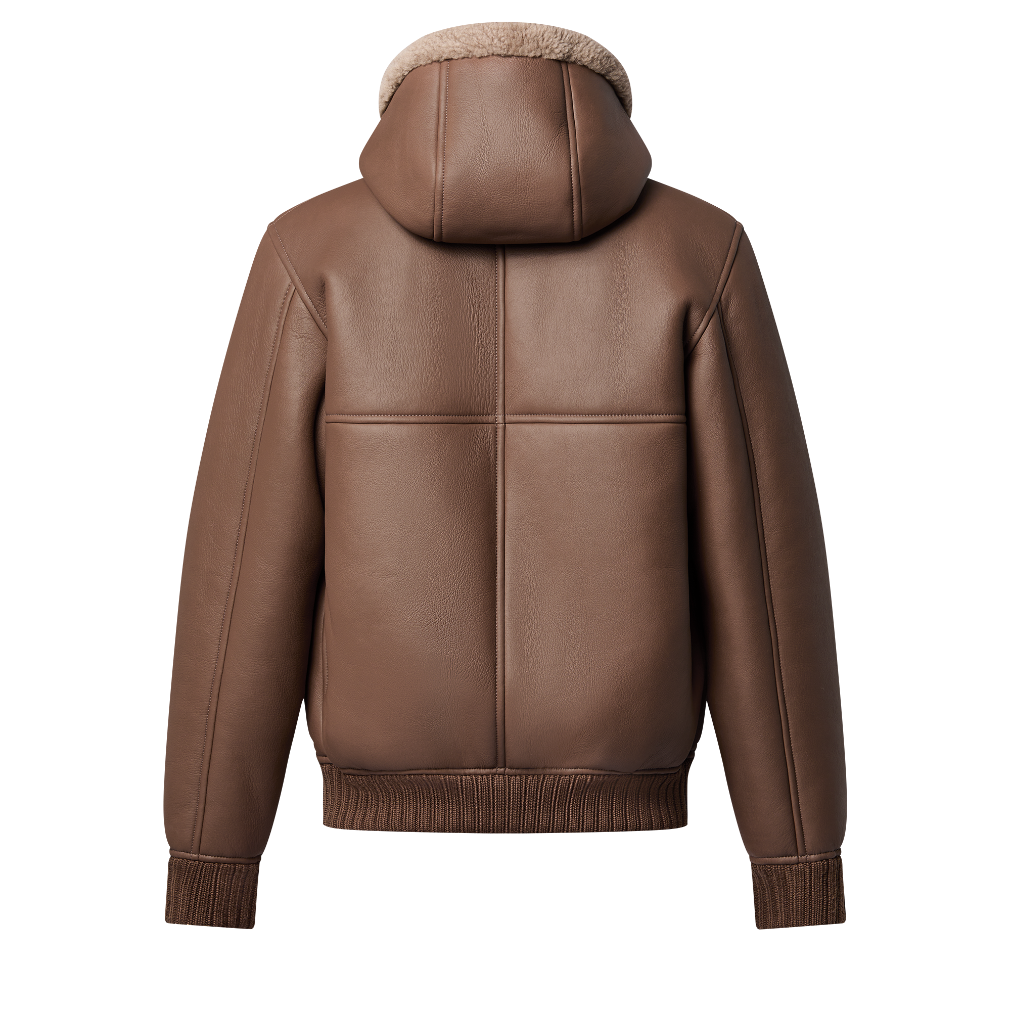 Blouson à capuche réversible en shearling  Homme Prêt-à-porter Manteaux et blousons | LOUIS VUITTON (Zoom produit)