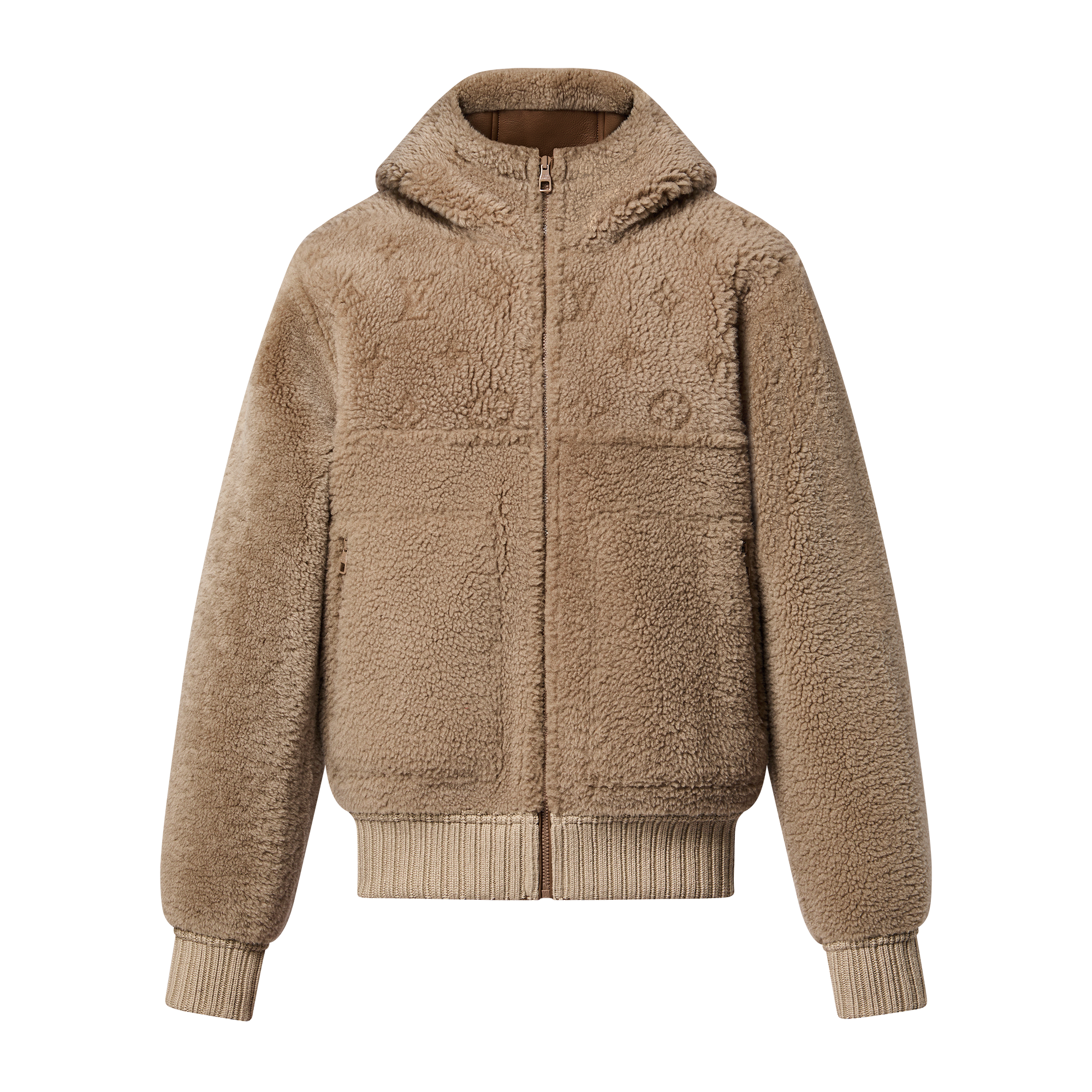 Blouson à capuche réversible en shearling  Homme Prêt-à-porter Manteaux et blousons | LOUIS VUITTON (Zoom produit)