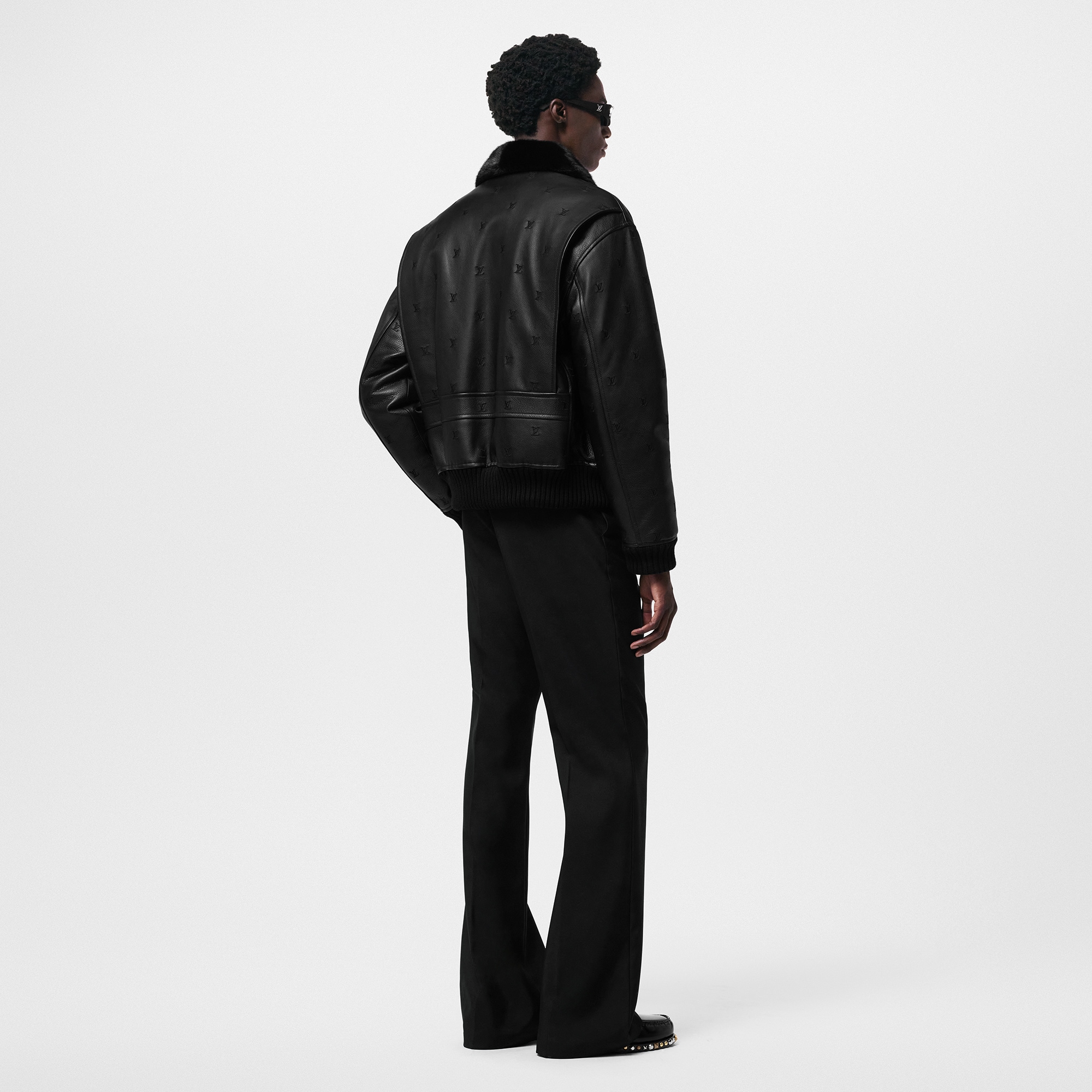 Blouson aviateur col en vison  Homme Prêt-à-porter Manteaux et blousons | LOUIS VUITTON (Zoom produit)