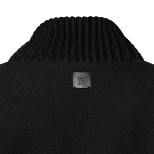 Blouson bimatière en cuir Homme Prêt-à-porter Tout le prêt-à-porter | LOUIS VUITTON (Zoom produit)