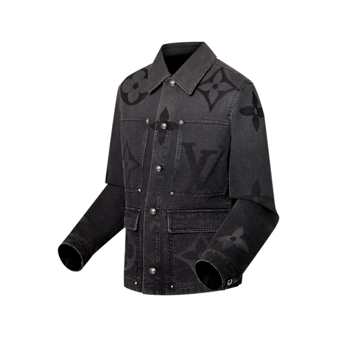 Blouson en denim Monogram Homme Prêt-à-porter Manteaux et blousons | LOUIS VUITTON (Zoom produit)