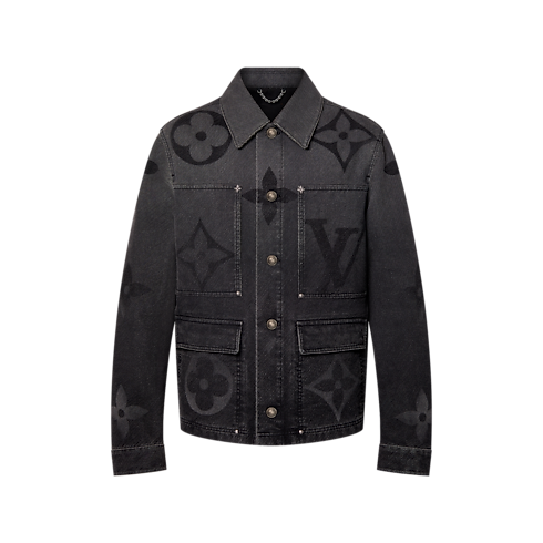 Blouson en denim Monogram Homme Prêt-à-porter Manteaux et blousons | LOUIS VUITTON (Zoom produit)
