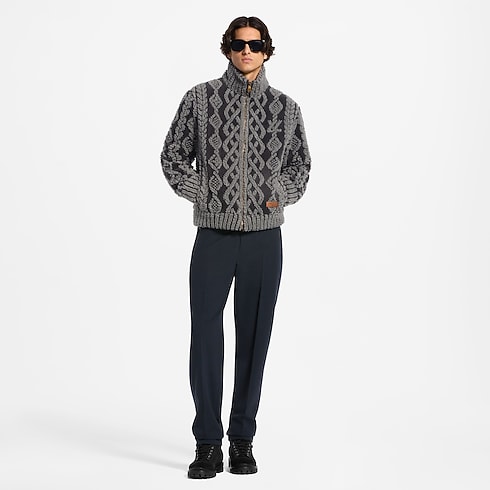 Blouson en polaire à motif graphique Homme Prêt-à-porter Tout le prêt-à-porter | LOUIS VUITTON (Zoom produit)