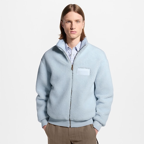 Blouson en polaire avec patch emblématique Homme Prêt-à-porter Tout le prêt-à-porter | LOUIS VUITTON (Zoom produit)