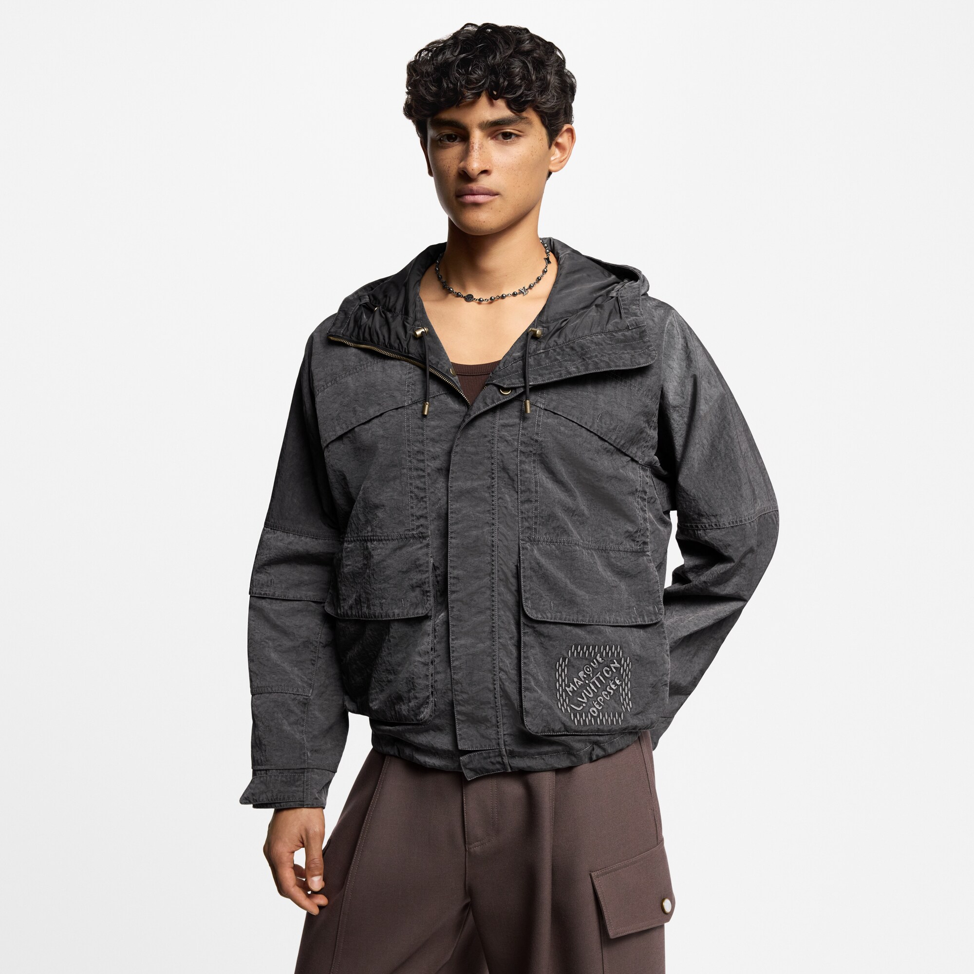 Blouson explorateur technique teint en plongée  Homme Discontinued Product Obs 12 | LOUIS VUITTON (Zoom produit)