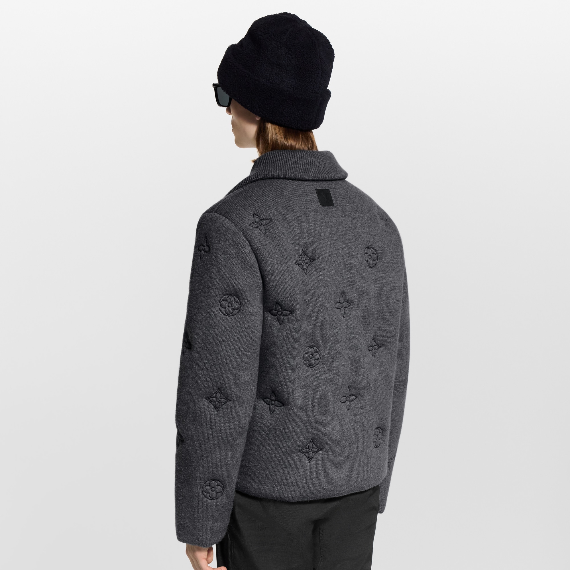 Blouson fourré en maille Monogram  Nouveautés Homme LV Ski | LOUIS VUITTON (Zoom produit)