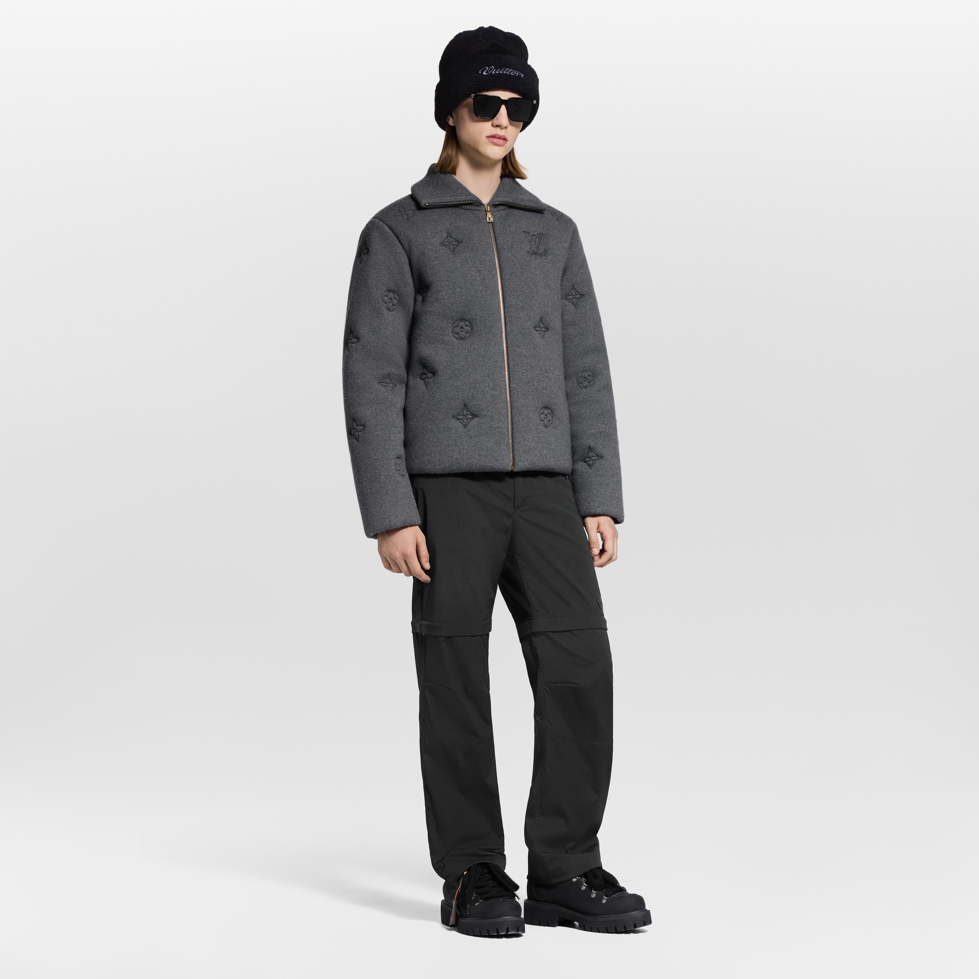 Blouson fourré en maille Monogram  Nouveautés Homme LV Ski | LOUIS VUITTON (Zoom produit)
