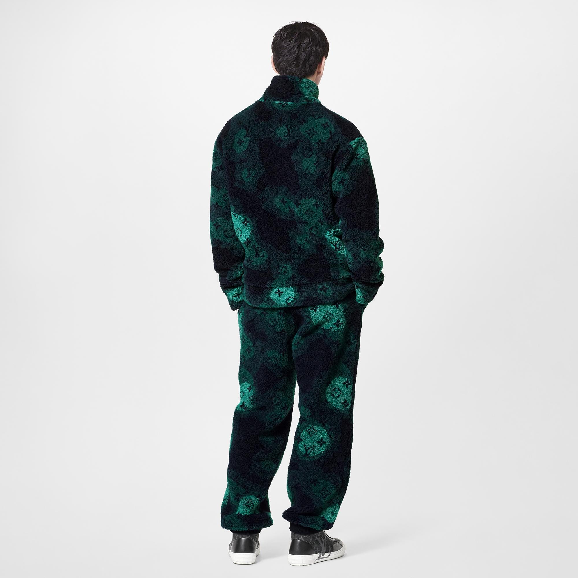 Blouson Monogram camouflage en polaire Prêt-à-porter de luxe