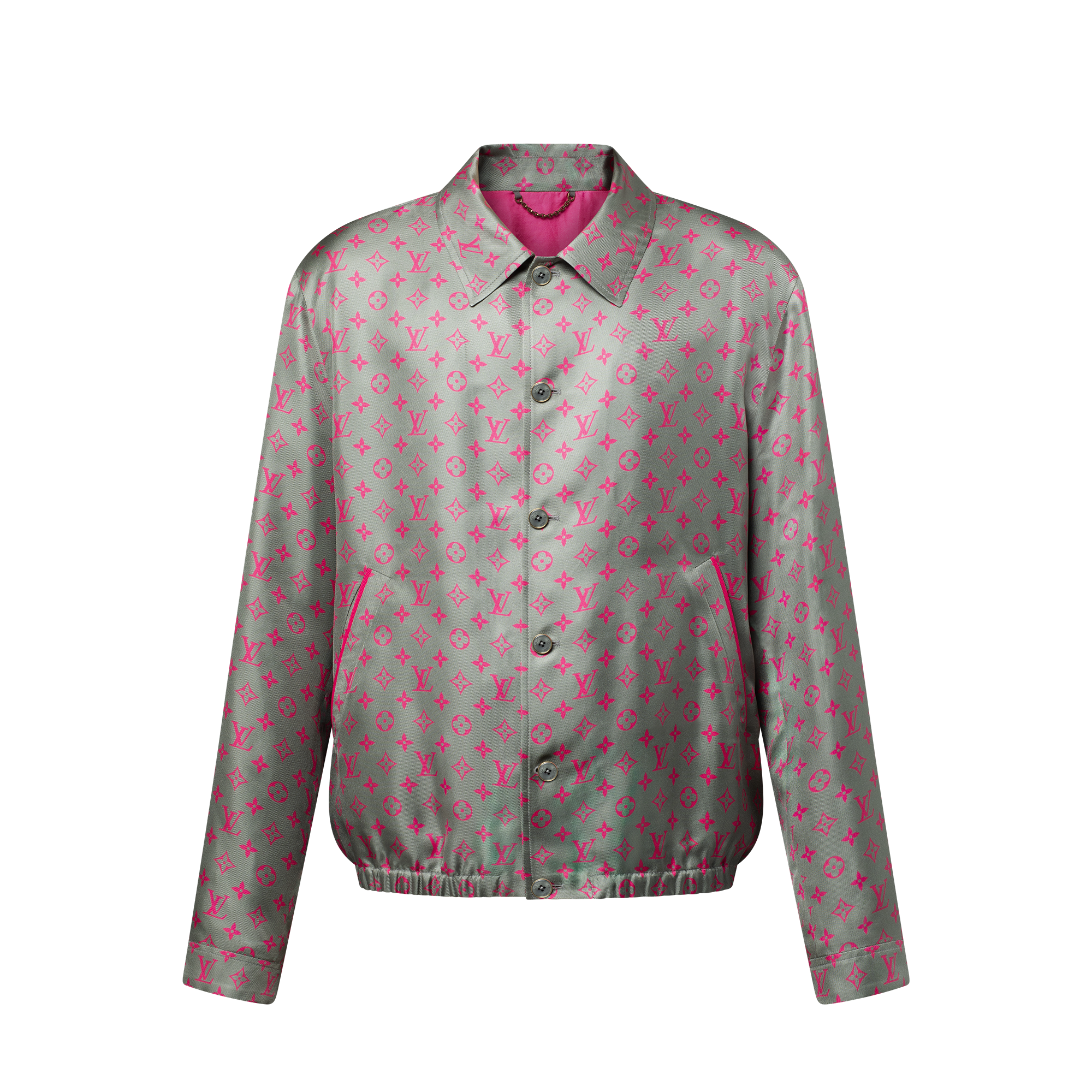 Blouson Monogram en soie  Homme Prêt-à-porter Manteaux et blousons | LOUIS VUITTON (Zoom produit)