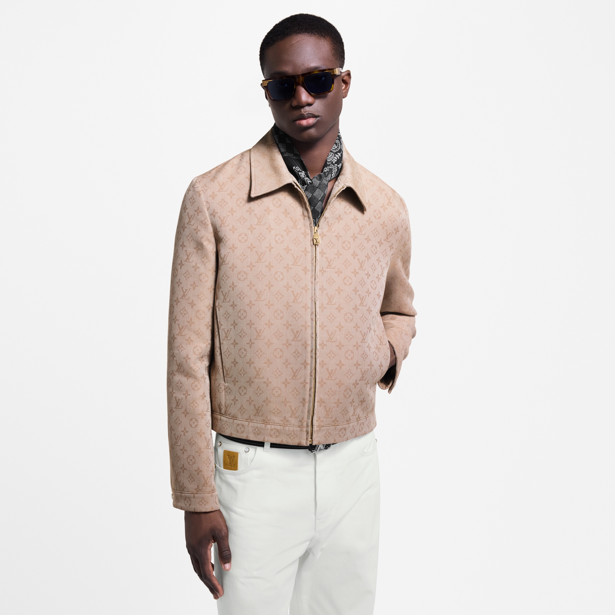 Blouson Monogram zippé  Homme Prêt-à-porter Manteaux et blousons | LOUIS VUITTON (Zoom produit)