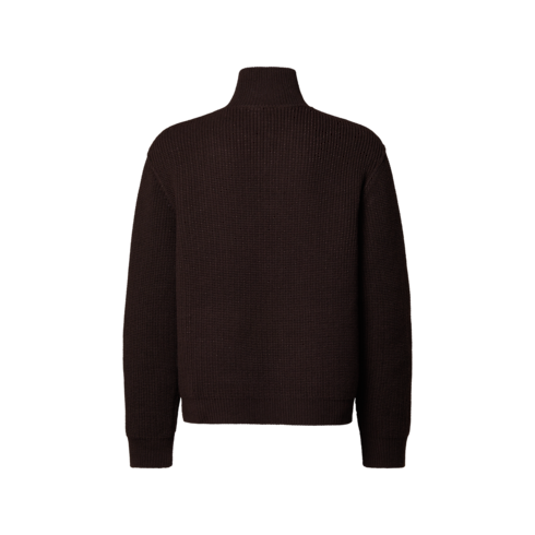 Blouson réversible zippé en maille vue arrière