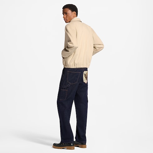 Blouson sportswear chaud à signature LV vue ambiance