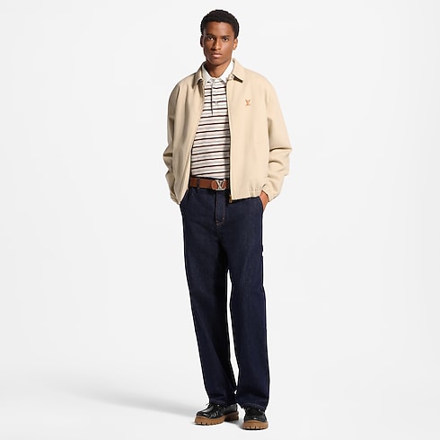 Blouson sportswear chaud à signature LV vue portée