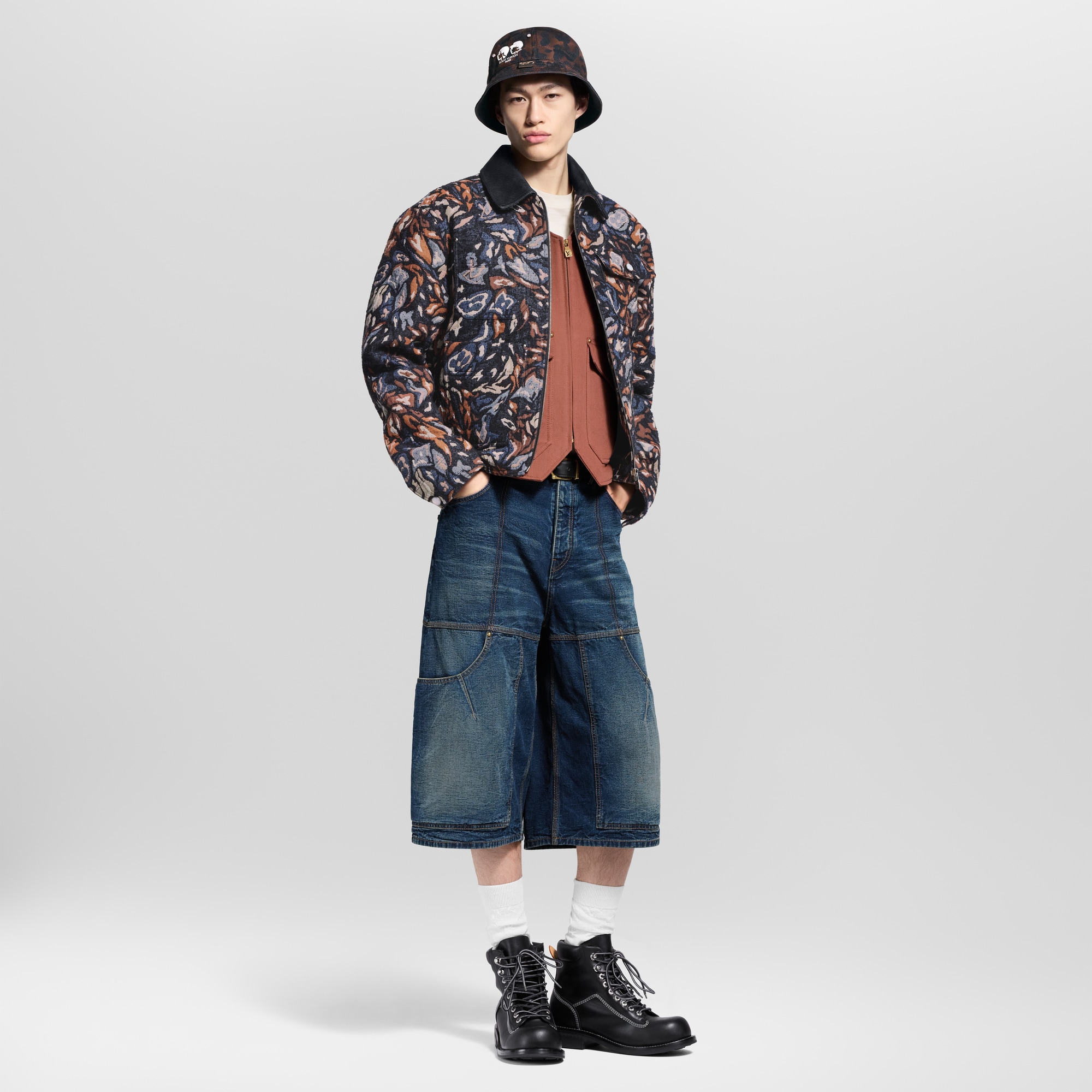 Blouson workwear à ornements en sequins  Homme Prêt-à-porter Manteaux et blousons | LOUIS VUITTON (Zoom produit)
