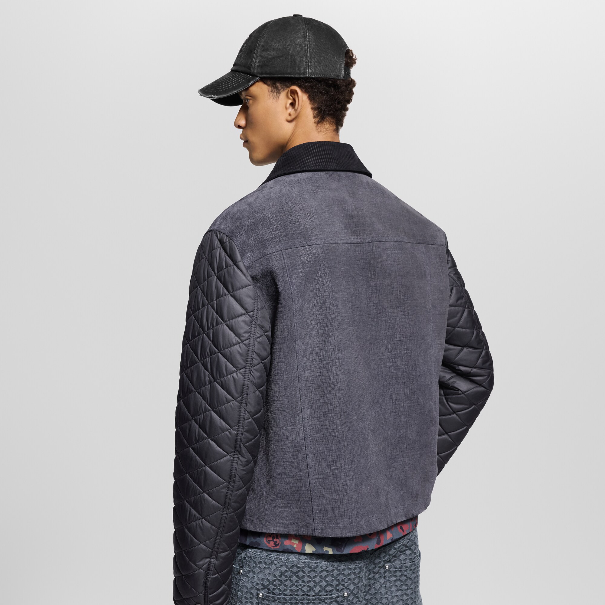 Blouson workwear en cuir et nylon  Homme Prêt-à-porter Manteaux et blousons | LOUIS VUITTON (Zoom produit)