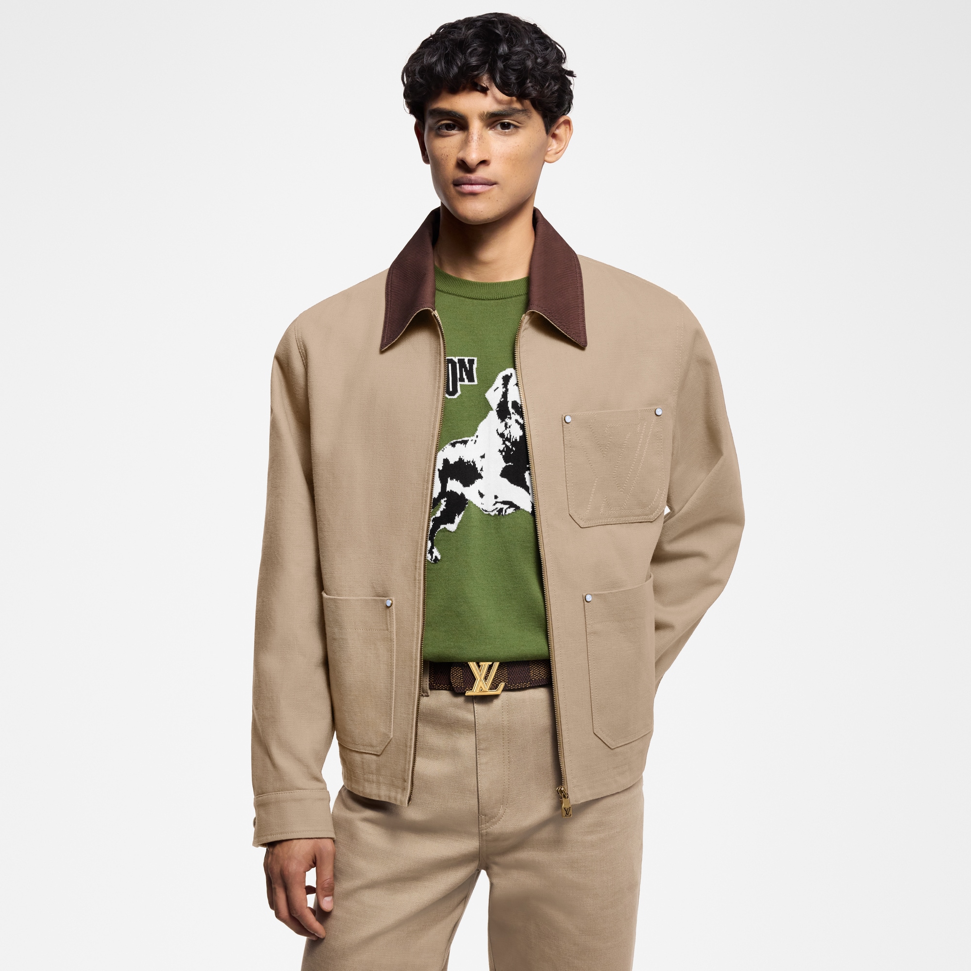 Blouson workwear en toile de coton  Homme Prêt-à-porter Manteaux et blousons | LOUIS VUITTON (Zoom produit)