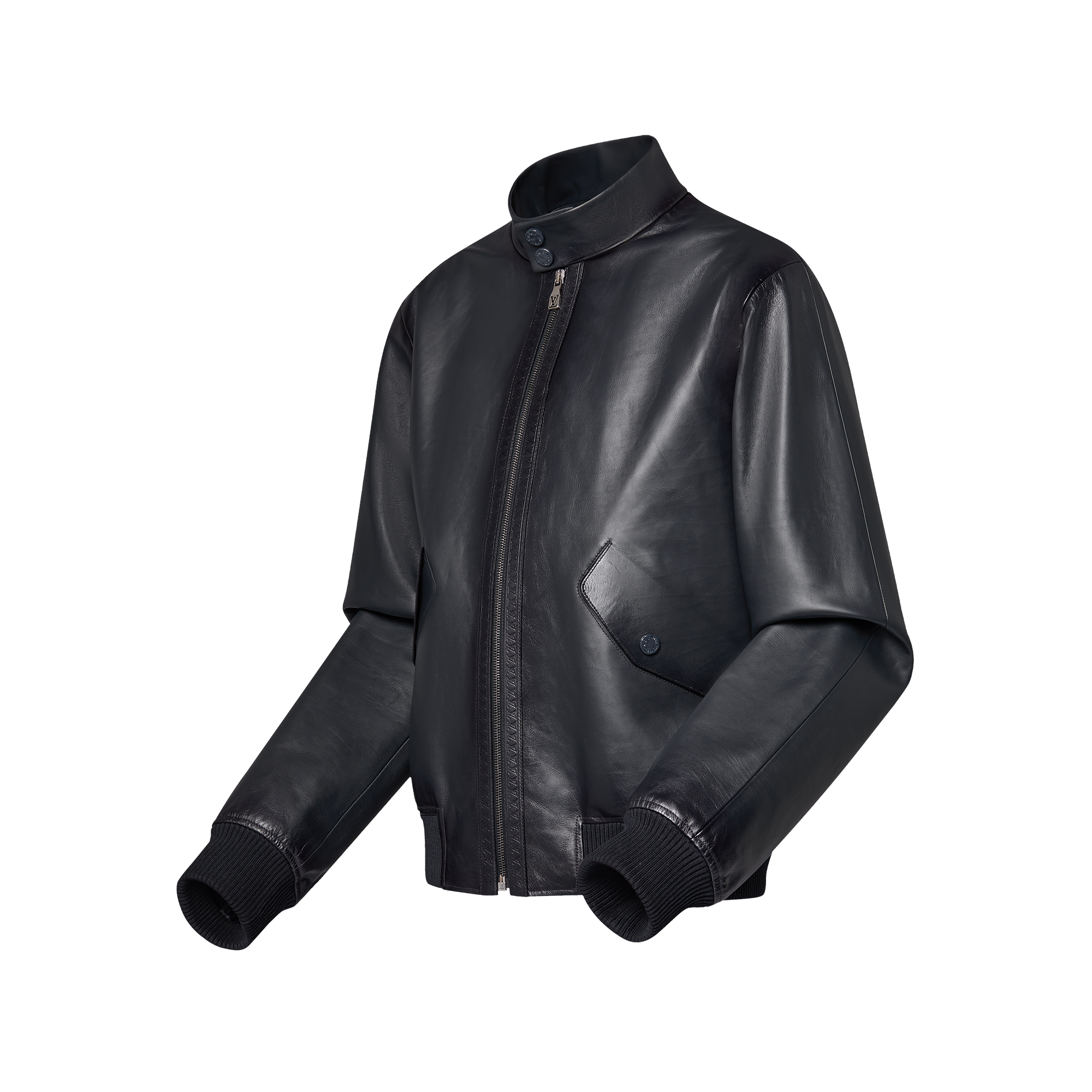 Blouson « Harrington » en cuir  Homme Prêt-à-porter Manteaux et blousons | LOUIS VUITTON (Zoom produit)